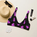 Baha Ranch Yeehaw Purple Neon Cactus Bikini Top Baha Ranch Western Wear