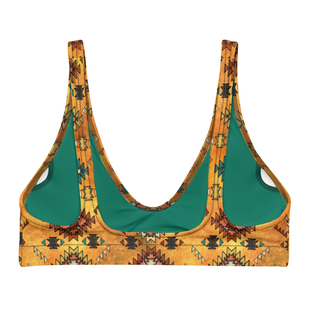 Baha Ranch Yeehaw Golden Aztec Bikini Top Baha Ranch Western Wear