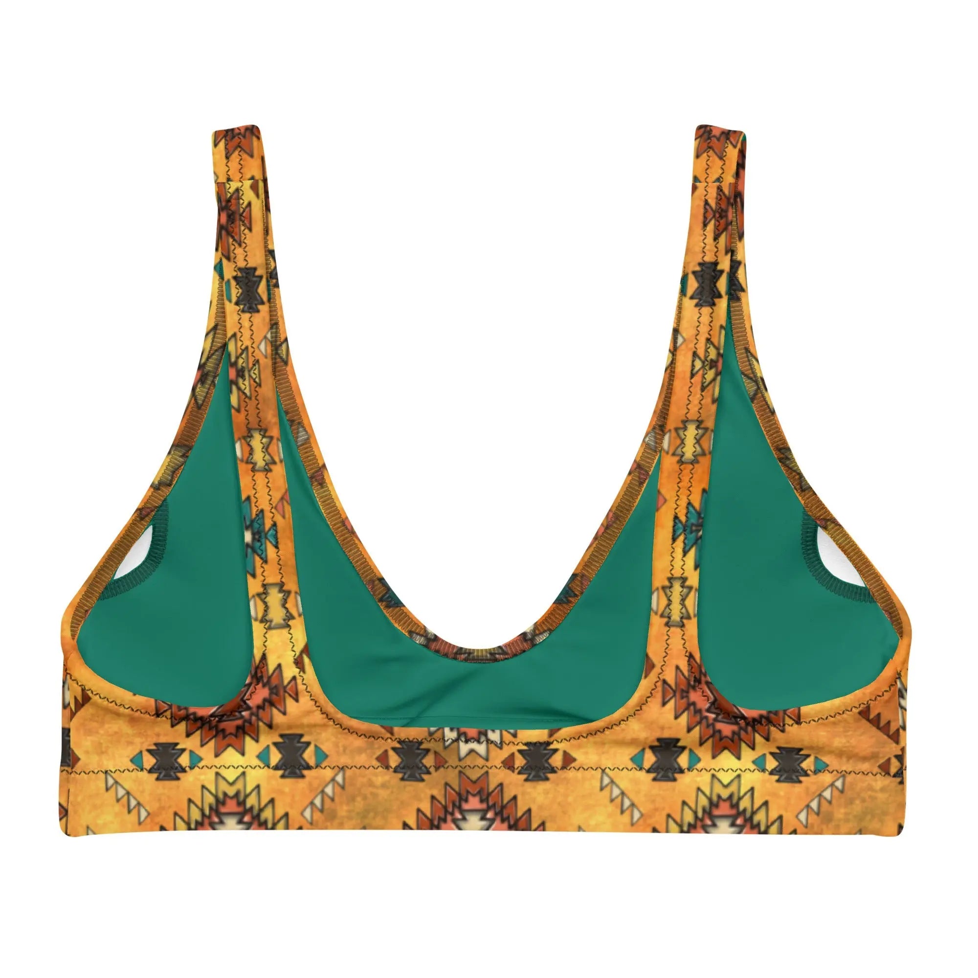 Baha Ranch Yeehaw Golden Aztec Bikini Top Baha Ranch Western Wear