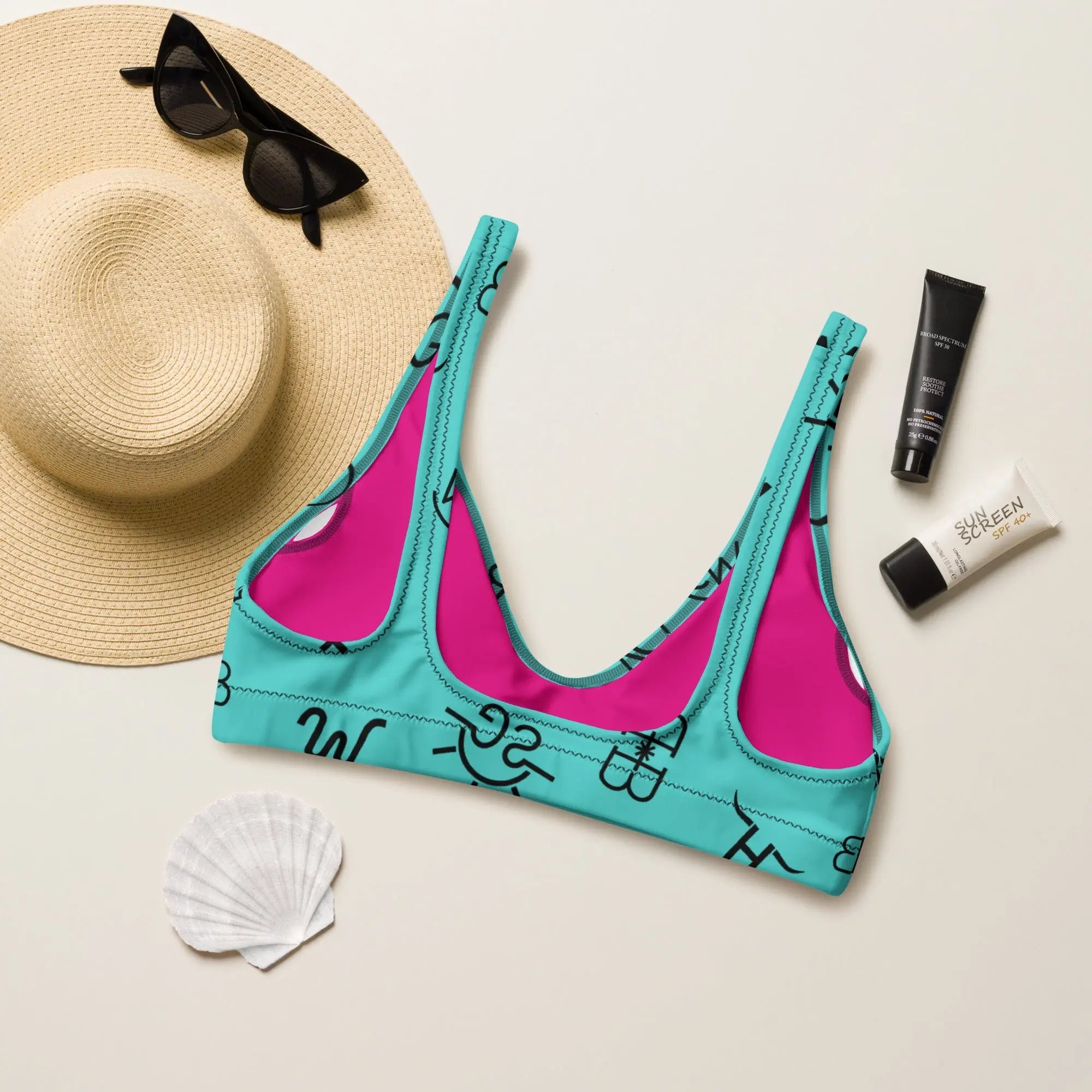 Baha Ranch Yeehaw Turquoise Brands Bikini Top Baha Ranch Western Wear