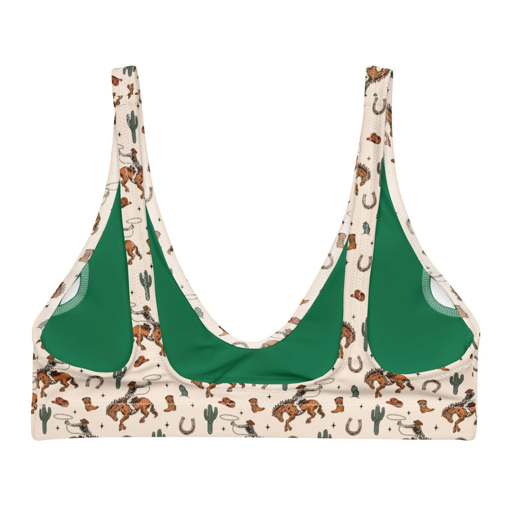 Baha Ranch Yeehaw Rodeo Cowboy Bikini Top Baha Ranch Western Wear