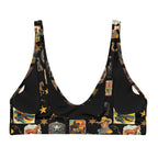 Baha Ranch Yeehaw Vintage Cowboy Collage Bikini Top Baha Ranch Western Wear