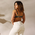 Baha Ranch Yeehaw Vintage Cowgirl Collage Bikini Top Baha Ranch Western Wear