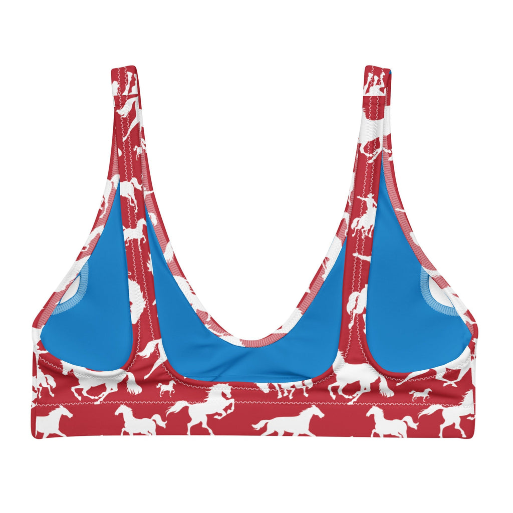 Baha Ranch Yeehaw Red Rodeo Cowboy Bikini Top Baha Ranch Western Wear
