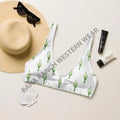 Yeehaw Cactus Bikini Top Baha Ranch Western Wear