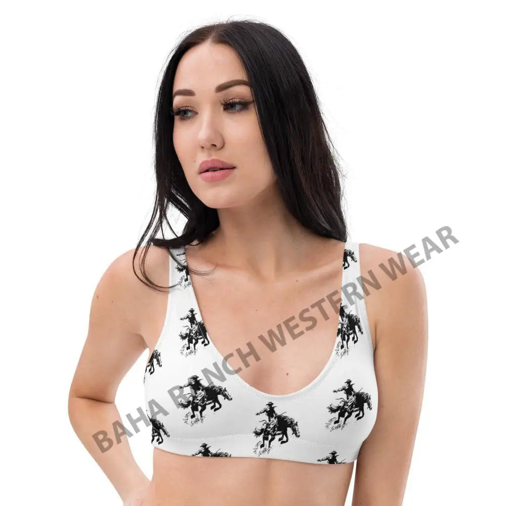 Yeehaw Rodeo Cowboy Bikini Top Baha Ranch Western Wear