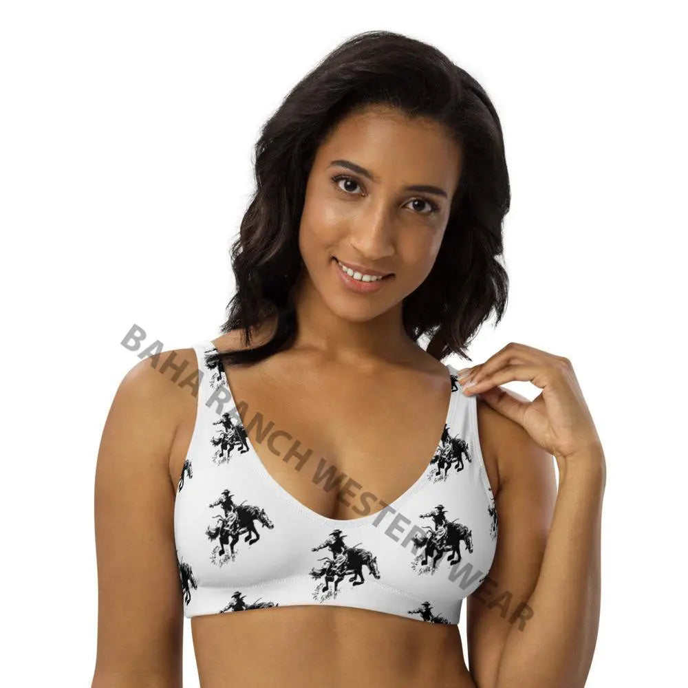 Yeehaw Rodeo Cowboy Bikini Top Baha Ranch Western Wear
