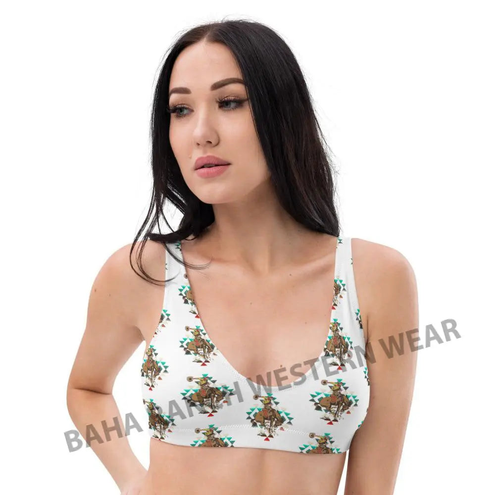 Yeehaw Aztec Bronc Bikini Top Baha Ranch Western Wear