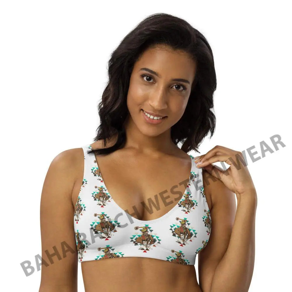 Yeehaw Aztec Bronc Bikini Top Baha Ranch Western Wear