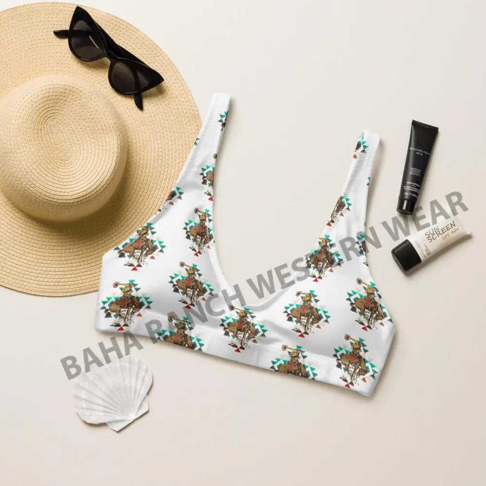 Yeehaw Aztec Bronc Bikini Top Baha Ranch Western Wear