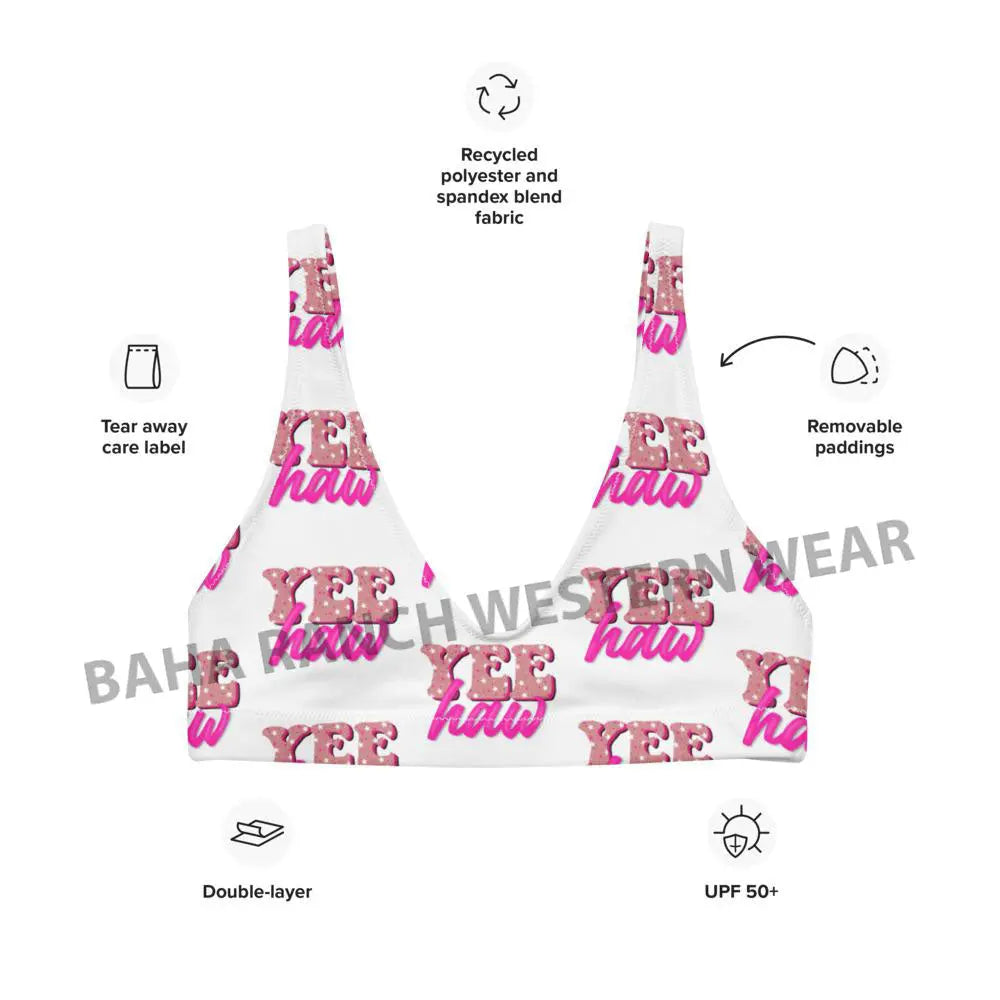 Yeehaw Bikini Top Baha Ranch Western Wear