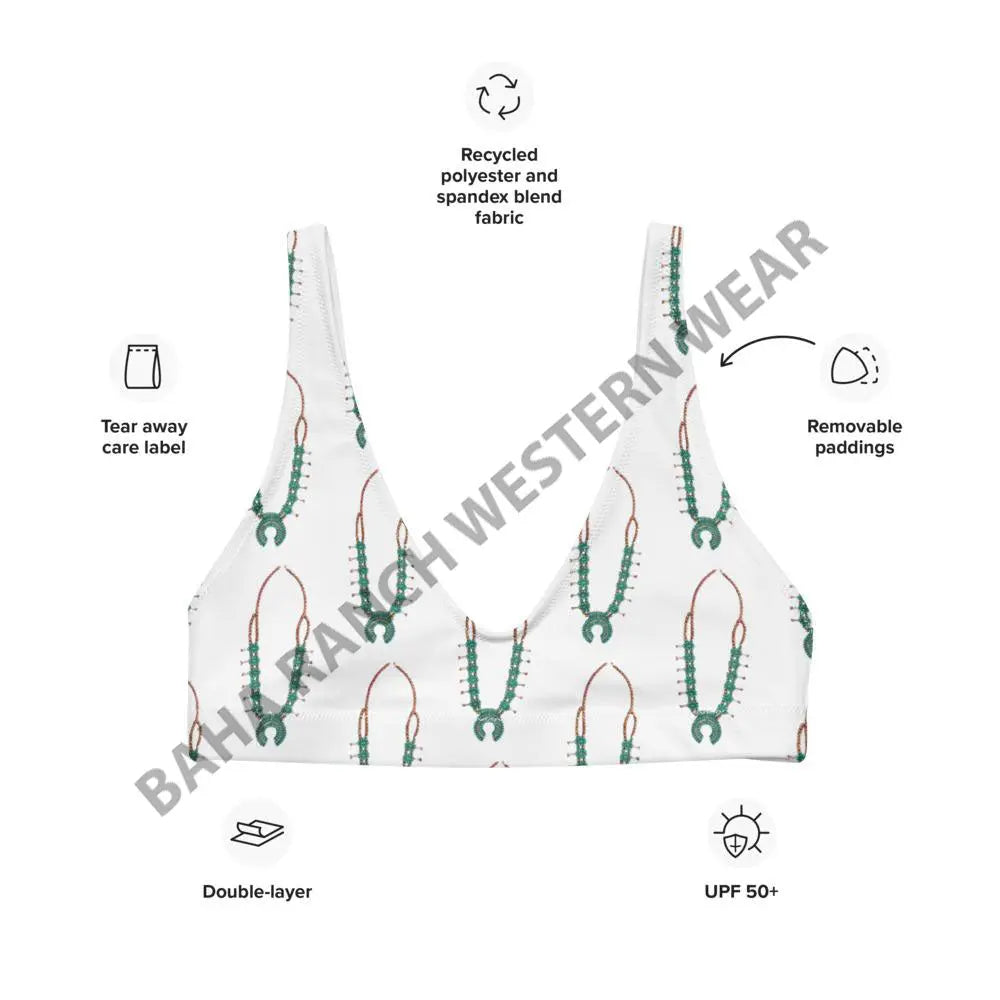 Yeehaw Squash Blossom Bikini Top Baha Ranch Western Wear