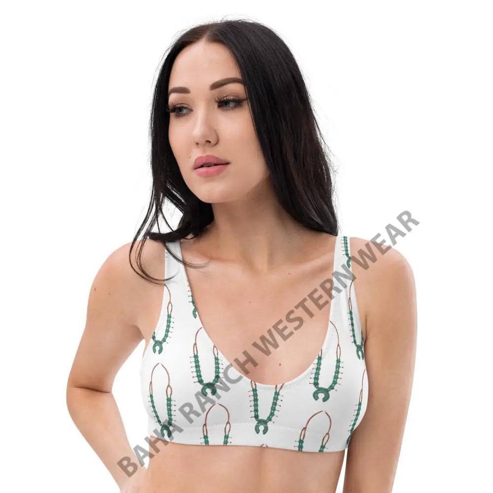 Yeehaw Squash Blossom Bikini Top Baha Ranch Western Wear