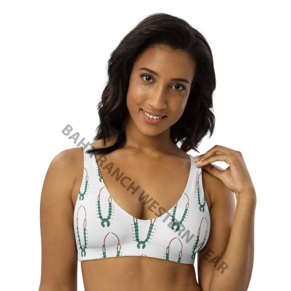 Yeehaw Squash Blossom Bikini Top Baha Ranch Western Wear