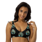 Yeehaw Black Turquoise Naja Bikini Top Baha Ranch Western Wear
