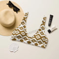 Baha Ranch Yeehaw Brown Aztec Bikini Top Baha Ranch Western Wear