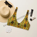 Baha Ranch Yeehaw Mustard Aztec Bikini Top Baha Ranch Western Wear