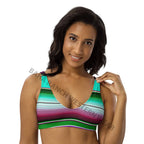 Baha Ranch Yeehaw Aqua Serape Bikini Top Baha Ranch Western Wear