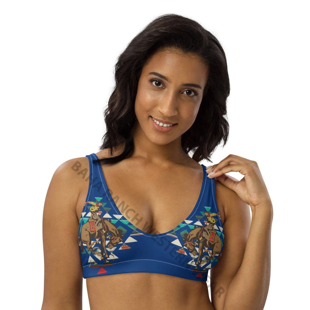 Baha Ranch Yeehaw Aztec Bronc Bikini Top Baha Ranch Western Wear