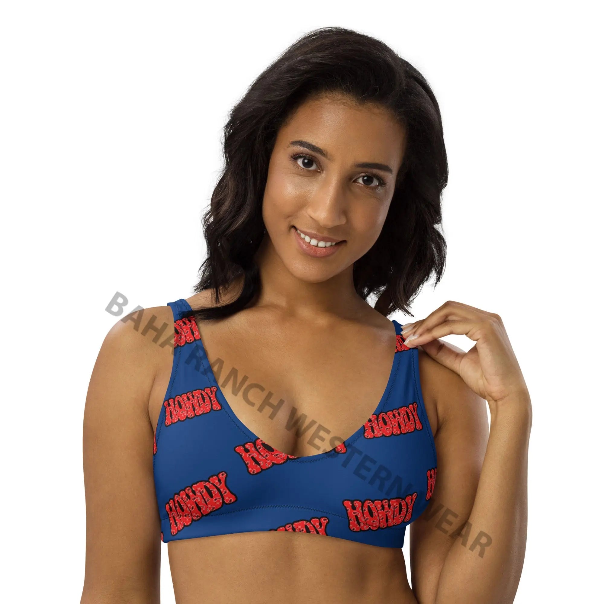 Baha Ranch Yeehaw Howdy Bikini Top Baha Ranch Western Wear