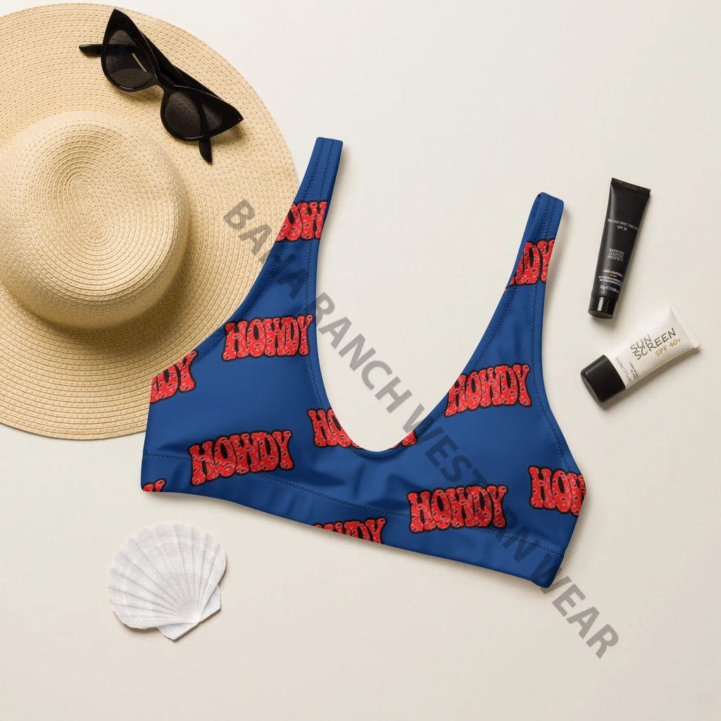 Baha Ranch Yeehaw Howdy Bikini Top Baha Ranch Western Wear