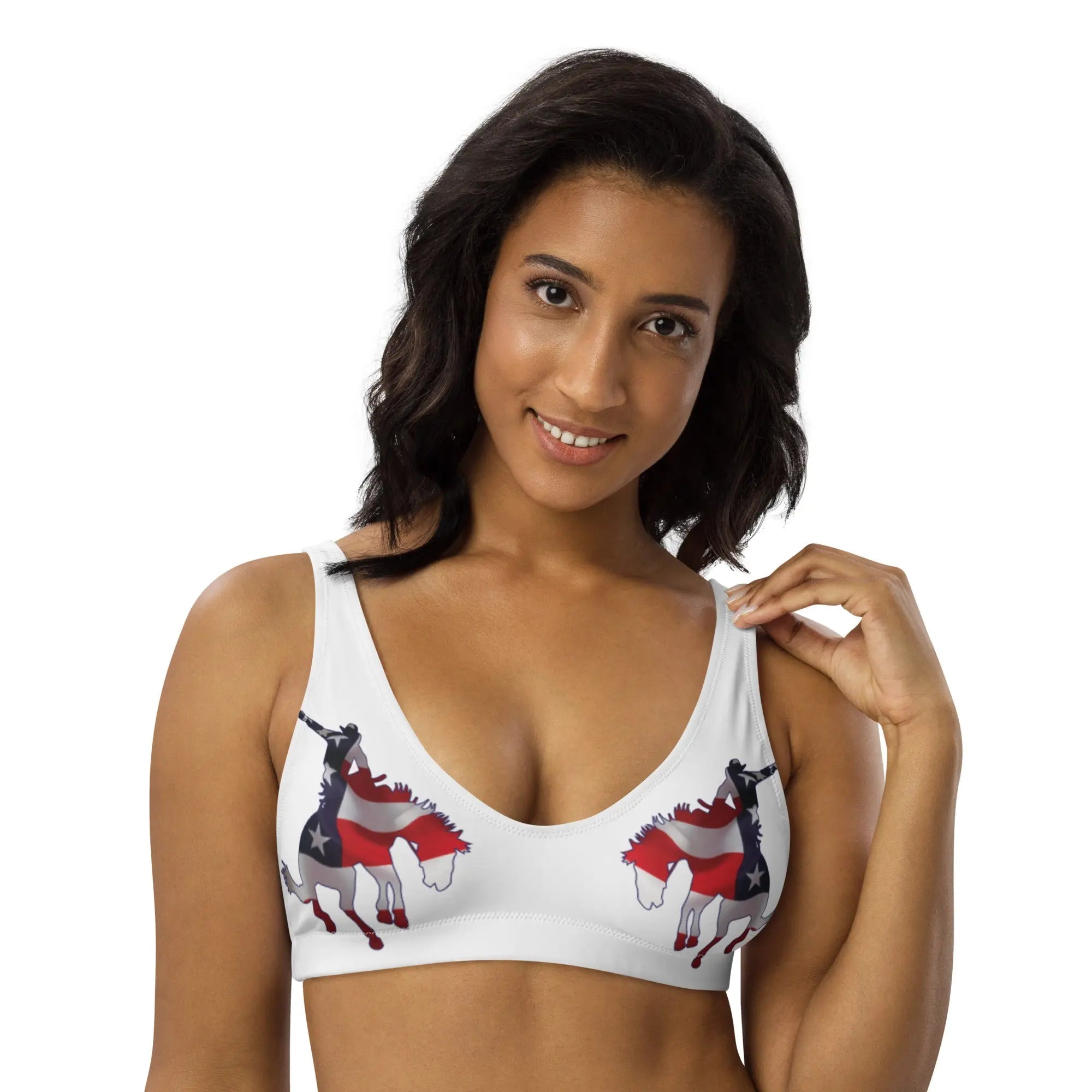 Baha Ranch Yeehaw American Rodeo Bikini Top Baha Ranch Western Wear