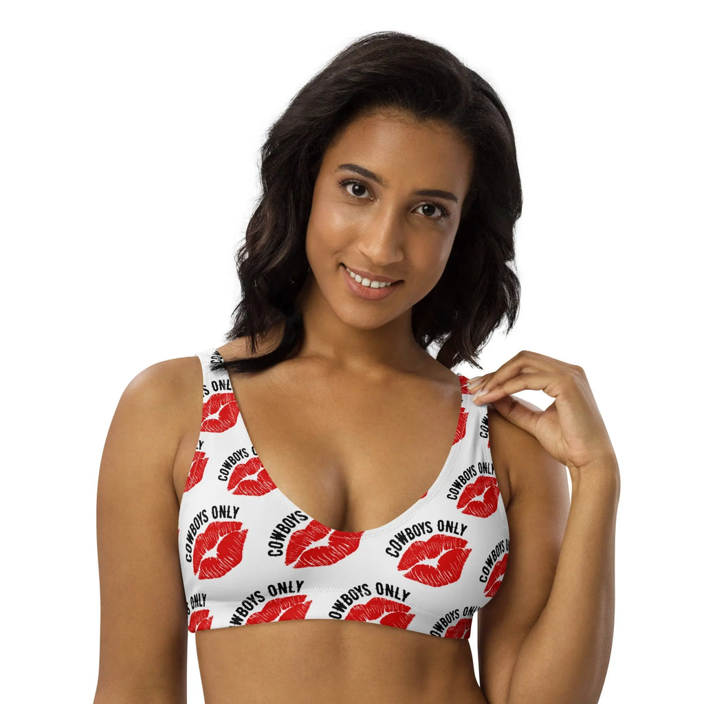 Baha Ranch Yeehaw Cowboys Only Bikini Top Baha Ranch Western Wear