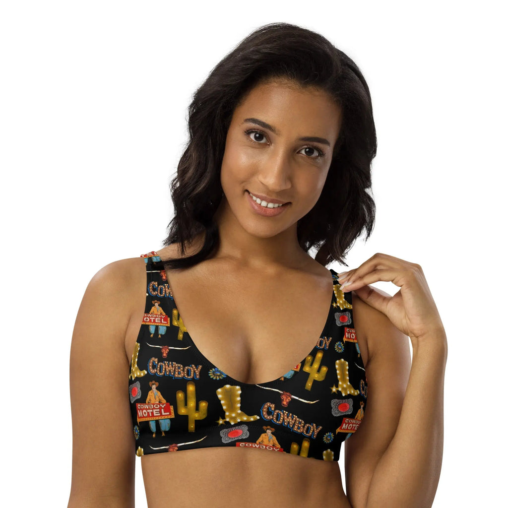 Baha Ranch Yeehaw All Cowboy Bikini Top Baha Ranch Western Wear