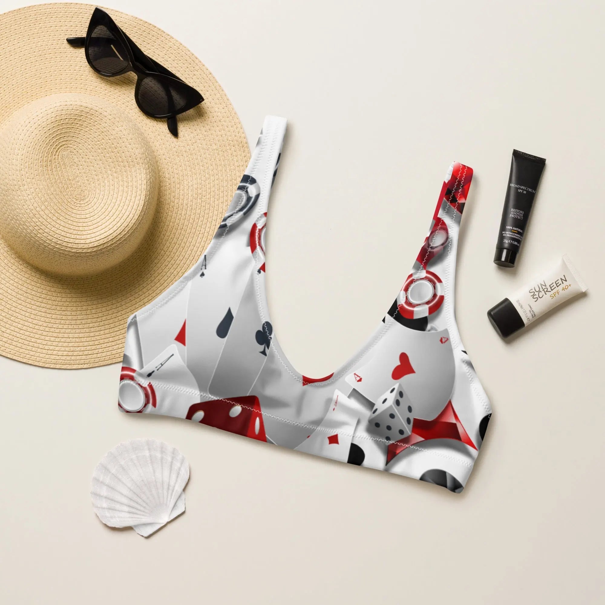 Baha Ranch Yeehaw Lucky In Vegas Bikini Top Baha Ranch Western Wear