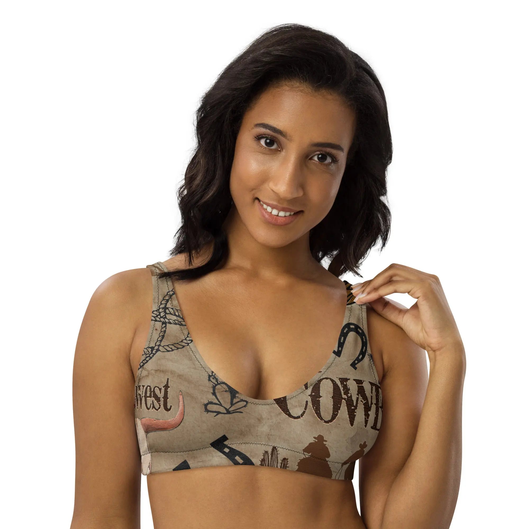 Baha Ranch Yeehaw Ol Cowboy Bikini Top Baha Ranch Western Wear