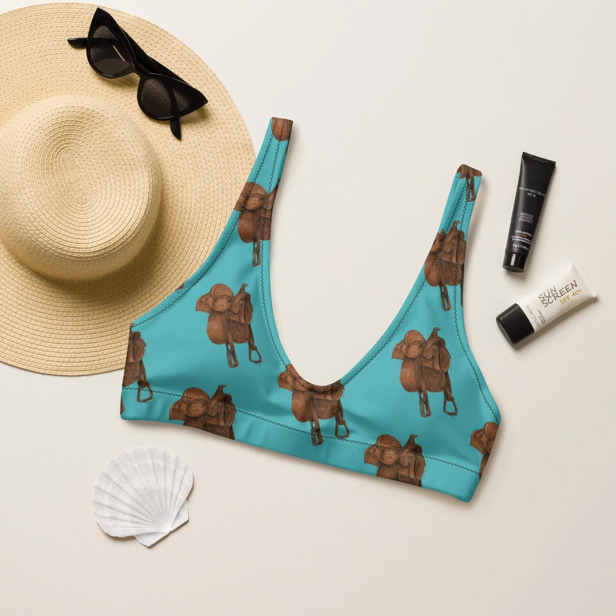 Baha Ranch Yeehaw Saddle Up Bikini Top Baha Ranch Western Wear