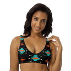 Baha Ranch Yeehaw Turquoise & Orange Aztec Bikini Top Baha Ranch Western Wear