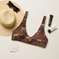 Baha Ranch Yeehaw Leather & Longhorns Bikini Top Baha Ranch Western Wear