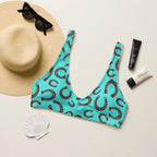 Baha Ranch Yeehaw Turquoise Horseshoe Bikini Top Baha Ranch Western Wear
