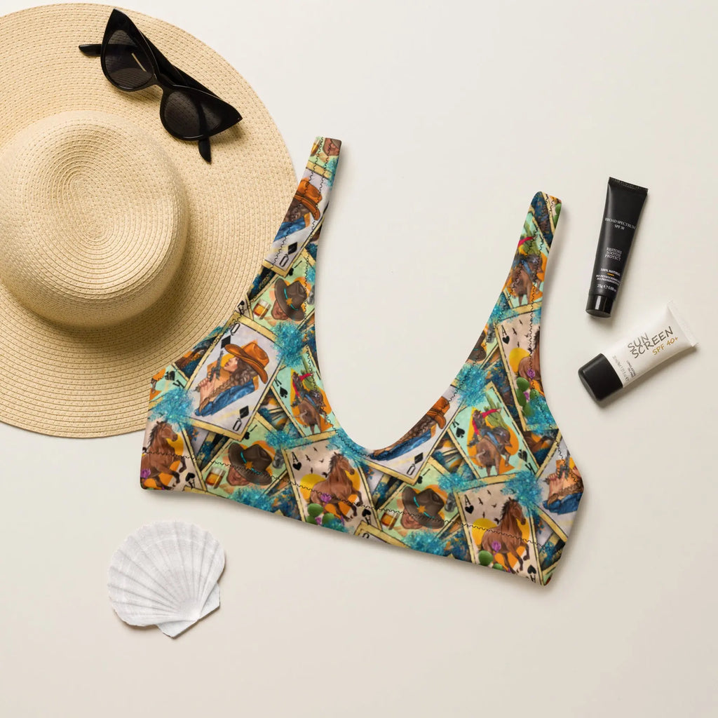 Baha Ranch Yeehaw Feelin' Lucky Cowgirl Bikini Top Baha Ranch Western Wear