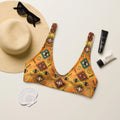Baha Ranch Yeehaw Golden Aztec Bikini Top Baha Ranch Western Wear