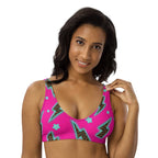 Baha Ranch Yeehaw Leopard Lightning Bikini Top Baha Ranch Western Wear