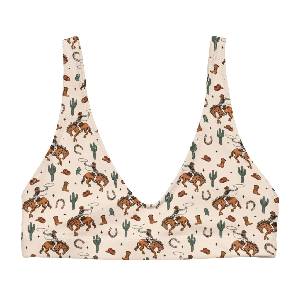 Baha Ranch Yeehaw Rodeo Cowboy Bikini Top Baha Ranch Western Wear