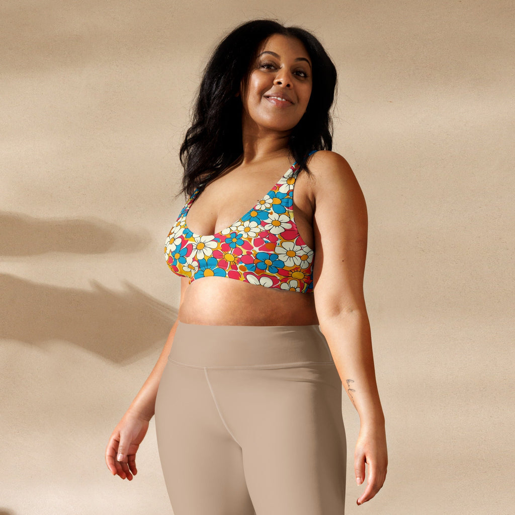 Baha Ranch Yeehaw Flower Child Retro Bikini Top Baha Ranch Western Wear