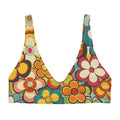 Baha Ranch Yeehaw Woodstock Retro Floral Bikini Top Baha Ranch Western Wear