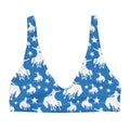 Baha Ranch Yeehaw Blue Rodeo Cowboy Bikini Top Baha Ranch Western Wear