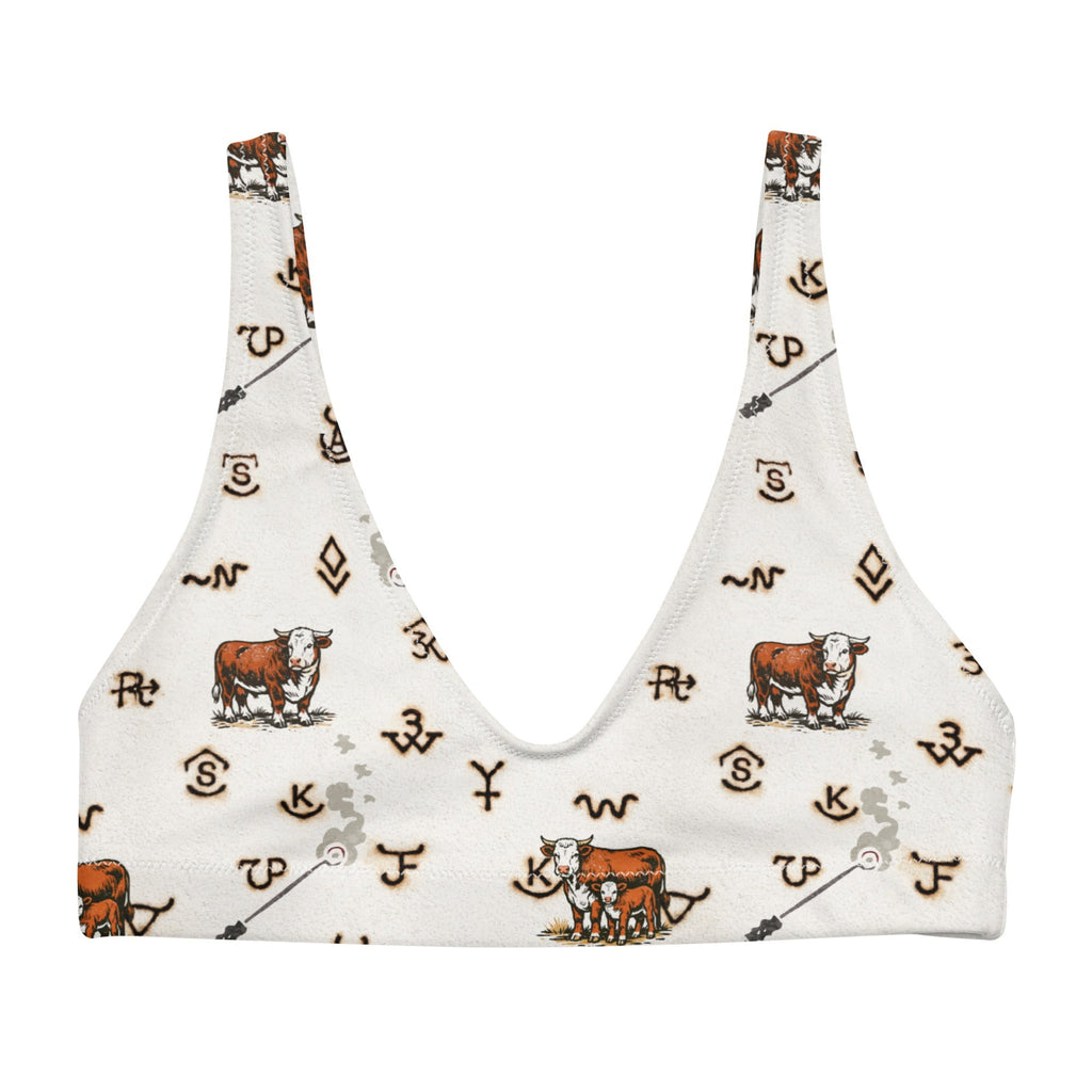 Baha Ranch Yeehaw Hereford Brands Bikini Top Baha Ranch Western Wear