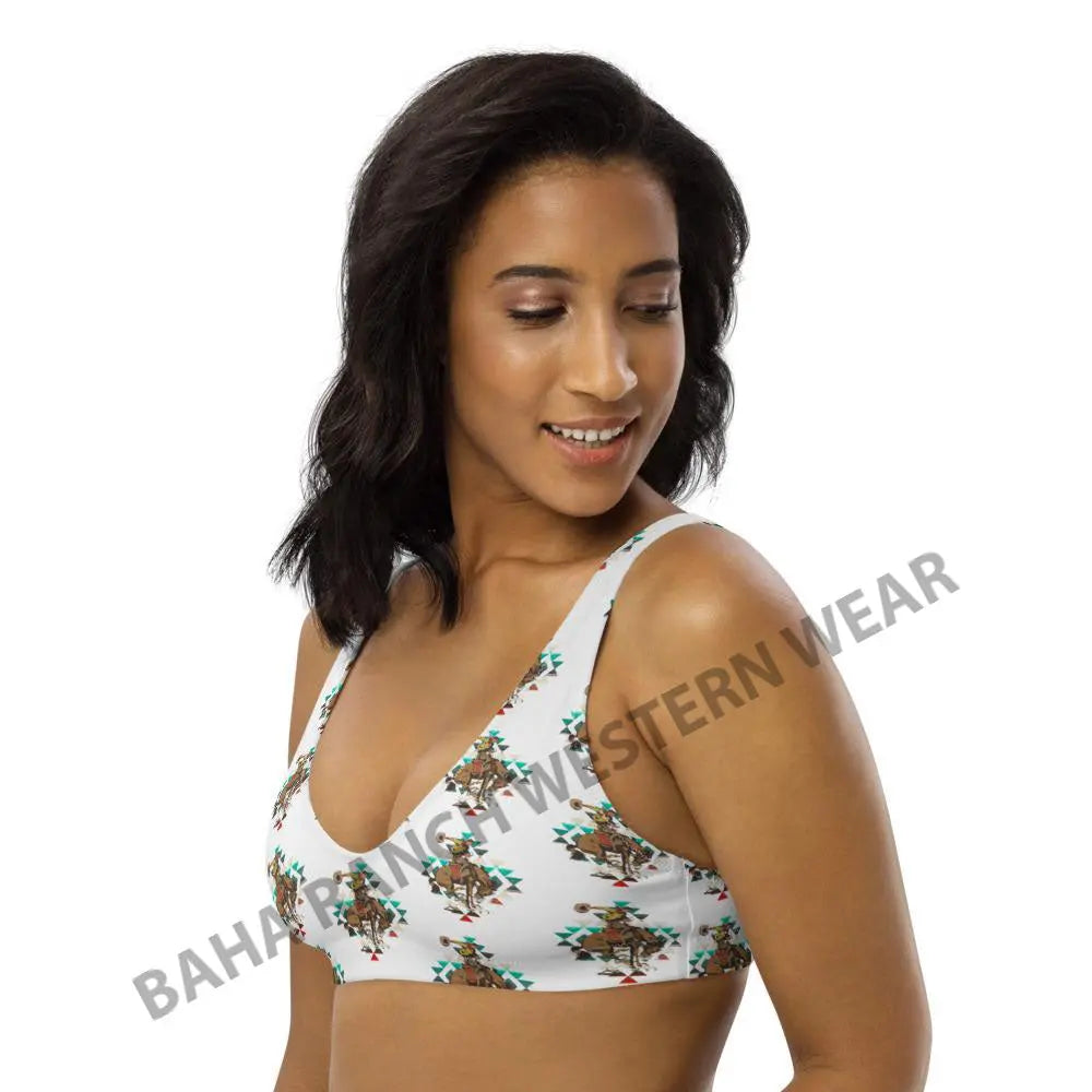 Yeehaw Aztec Bronc Bikini Top Baha Ranch Western Wear