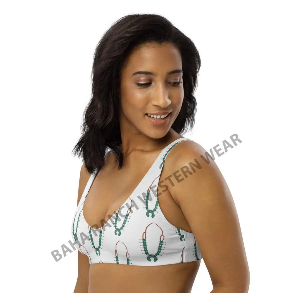 Yeehaw Squash Blossom Bikini Top Baha Ranch Western Wear
