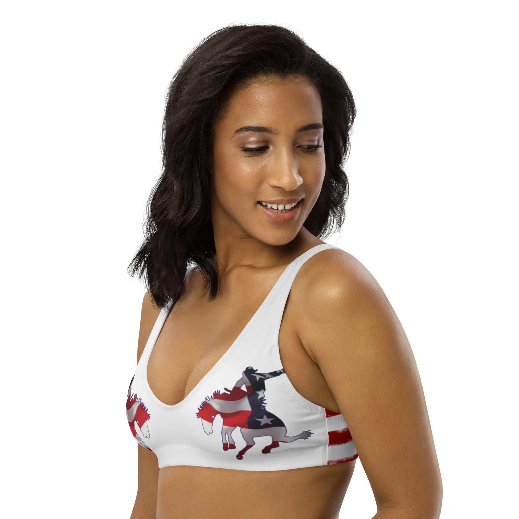 Baha Ranch Yeehaw American Rodeo Bikini Top Baha Ranch Western Wear