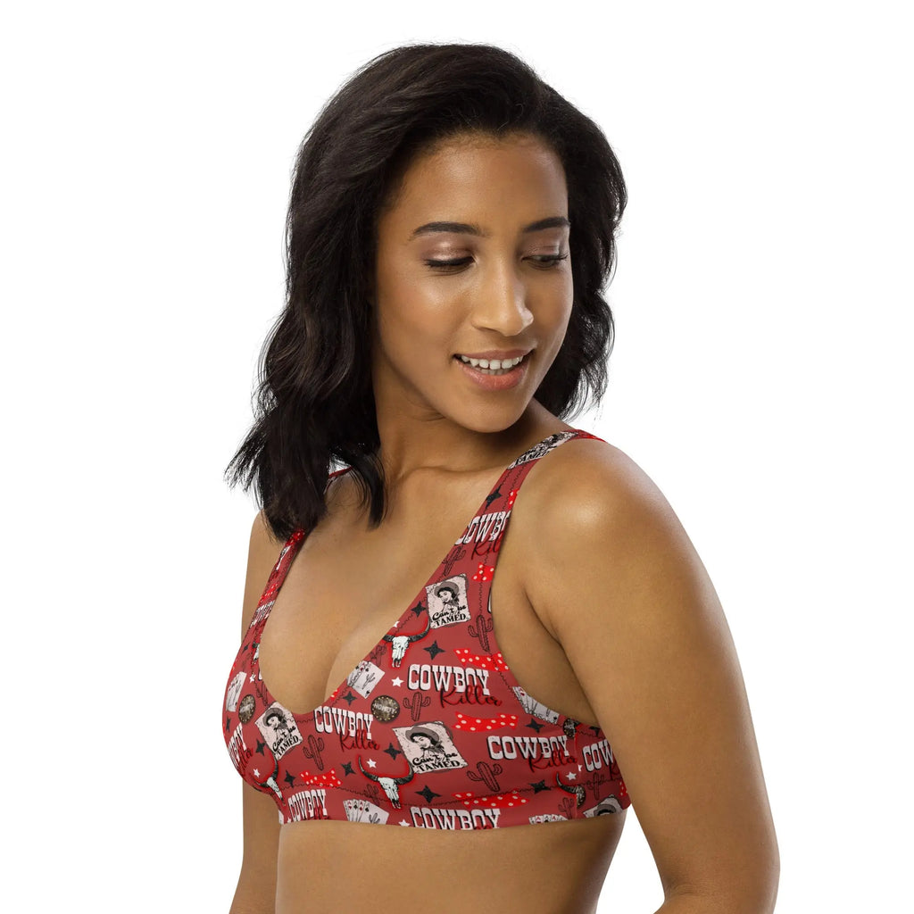 Baha Ranch Yeehaw Cowboy Killer Bikini Top Baha Ranch Western Wear