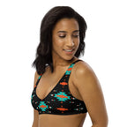 Baha Ranch Yeehaw Turquoise & Orange Aztec Bikini Top Baha Ranch Western Wear
