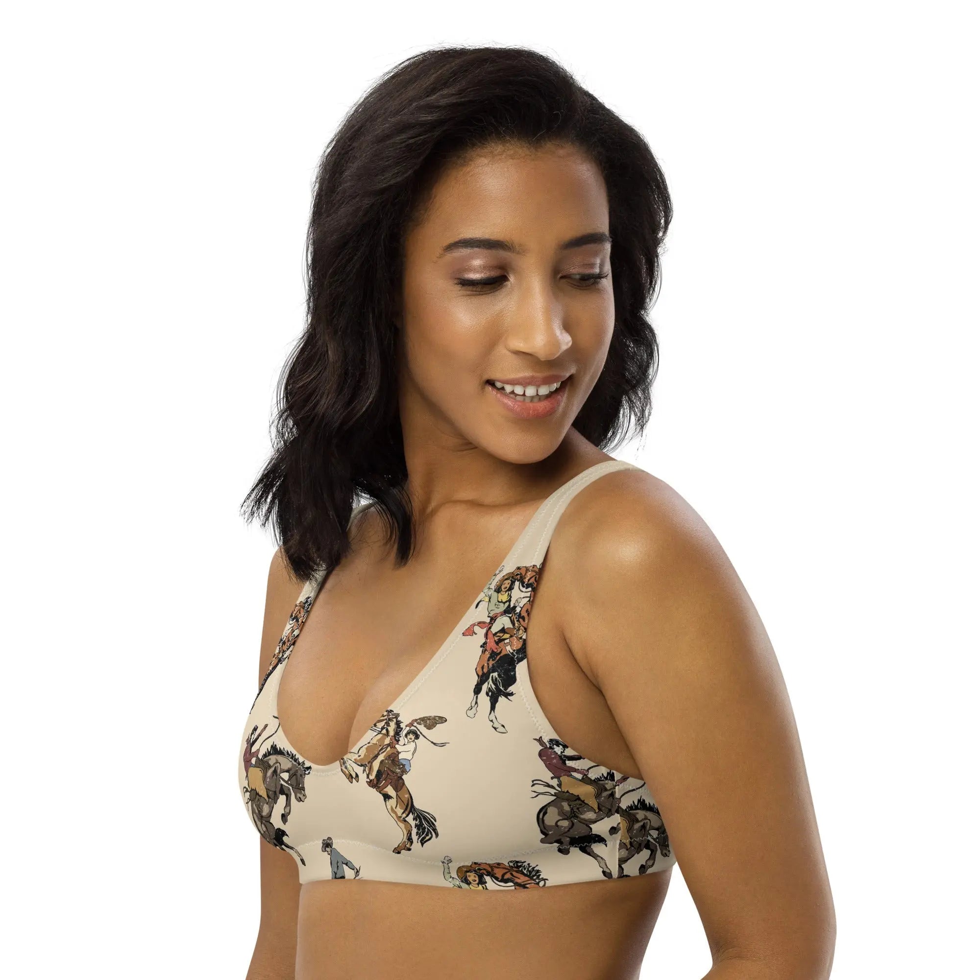 Baha Ranch Yeehaw Vintage Cowgirl Bikini Top Baha Ranch Western Wear