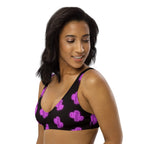Baha Ranch Yeehaw Purple Neon Cactus Bikini Top Baha Ranch Western Wear