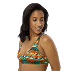 Baha Ranch Yeehaw Mustard Aztec Bikini Top Baha Ranch Western Wear